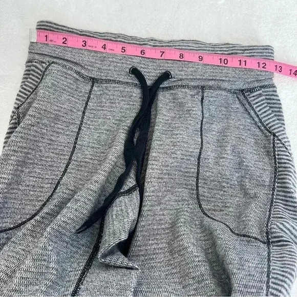 Lululemon Base Runner Yoga Joggers Pant Mini Check Pique White Heathered… - Picture 9 of 12